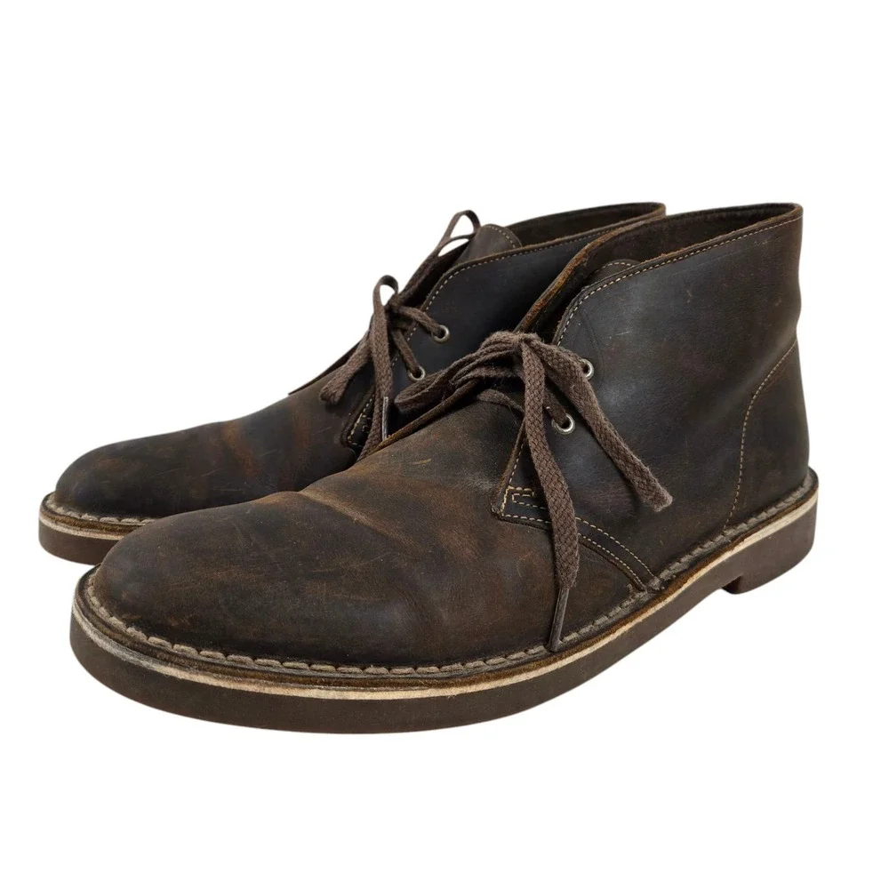 Clark's Bushacre Chukka Boots Dark Brown Men's Size 11 Model 15522